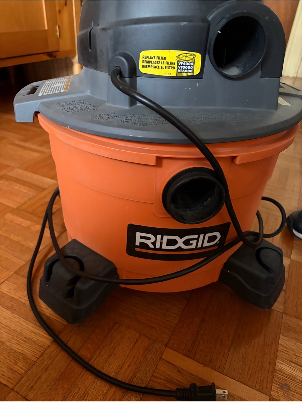 RIDGID 6 Gallon Wet/Dry Shop Vacuum (Tested & Working - As Is)